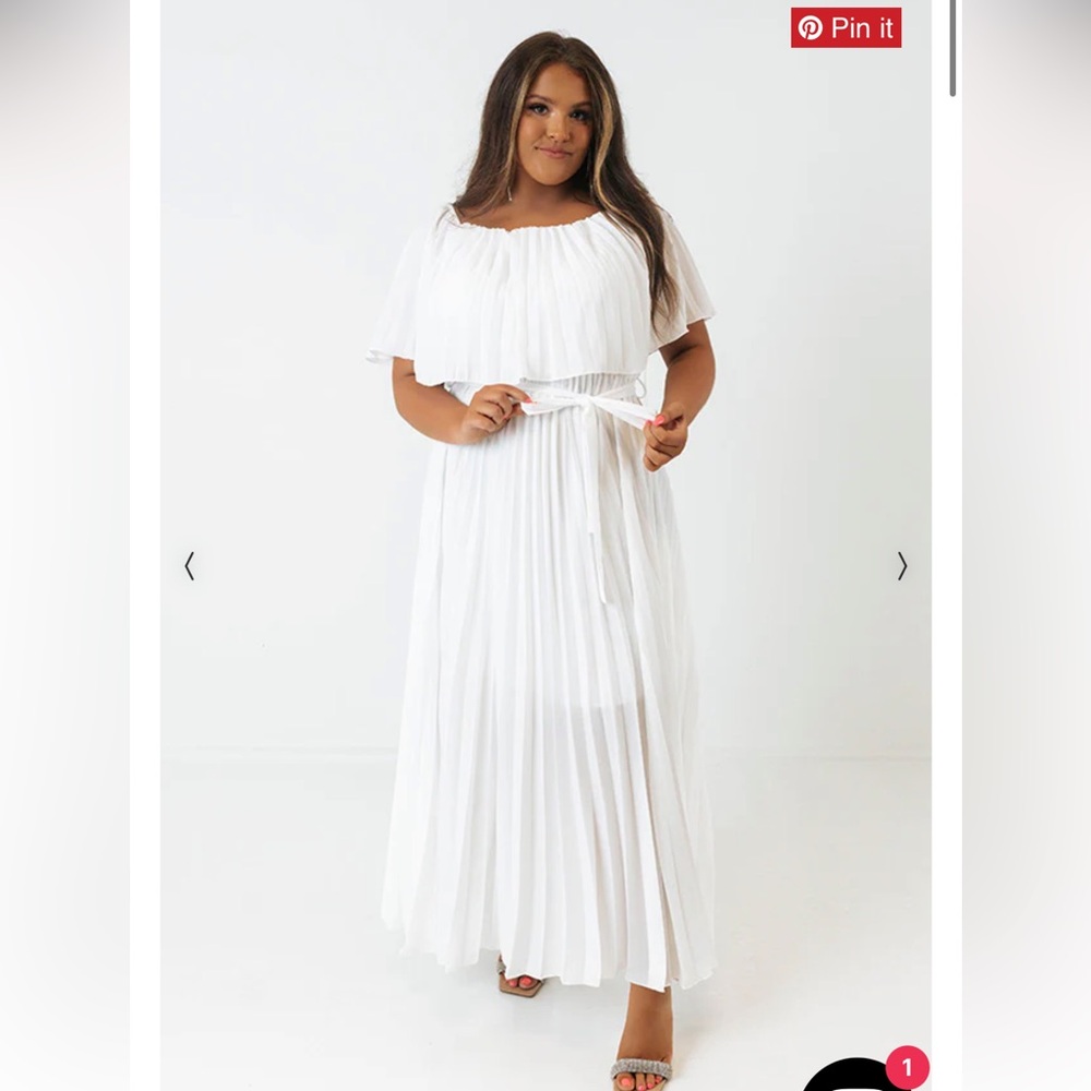 NWT Impressions Boutique Ticket to Love Pleated Maxi
